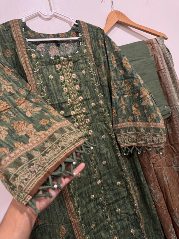 Embroidered cotton suits