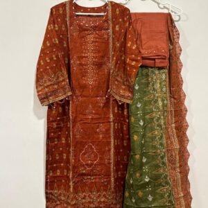 Embroidered cotton suits