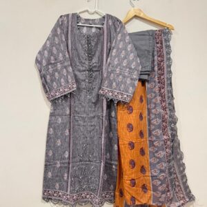 Embroidered cotton suits
