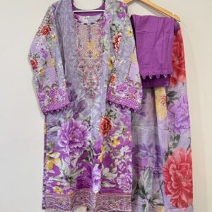 Embroidered cotton suits