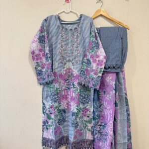 Embroidered cotton suits