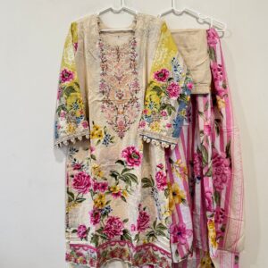 Embroidered cotton suits