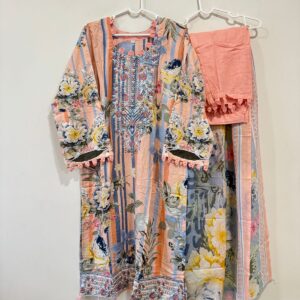 Embroidered cotton suits