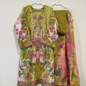 Embroidered cotton suits