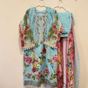 Embroidered cotton suits