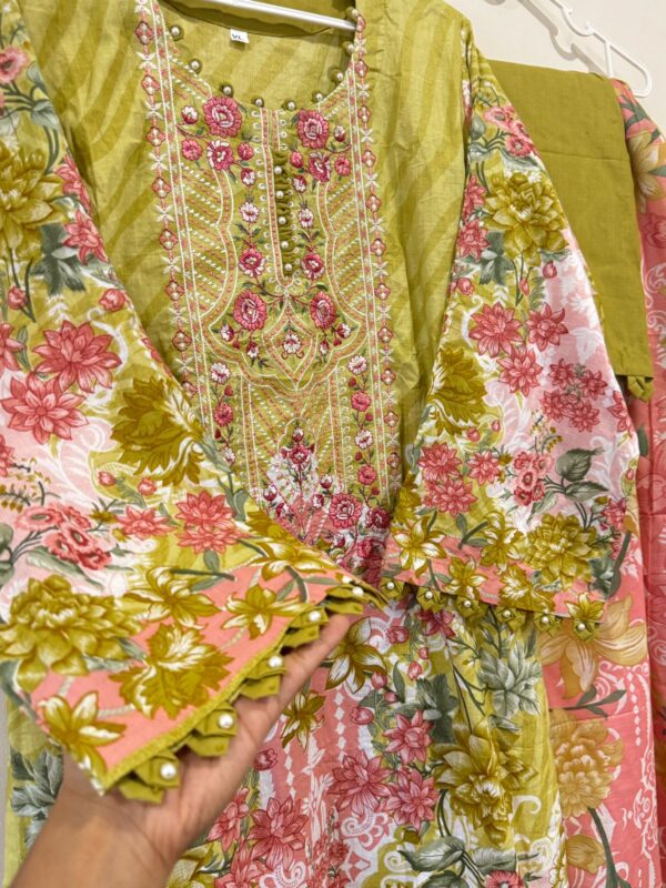 Embroidered cotton suits