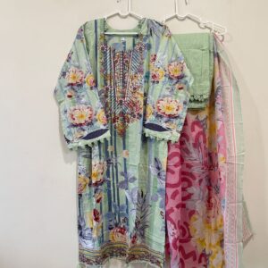 Embroidered cotton suits