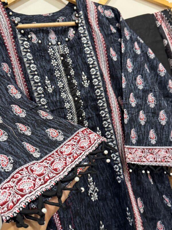 Embroidered cotton suits
