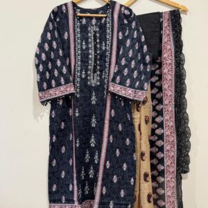 Embroidered cotton suits