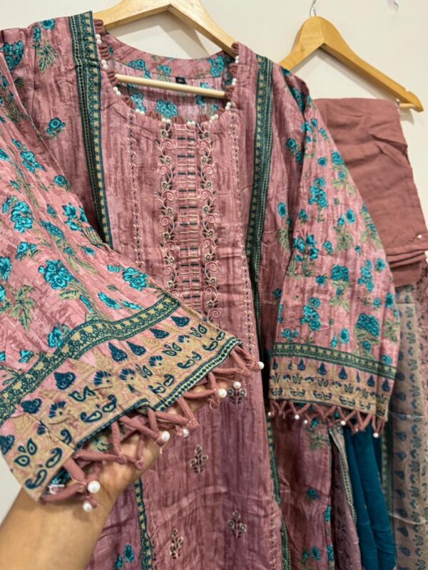 Embroidered cotton suits